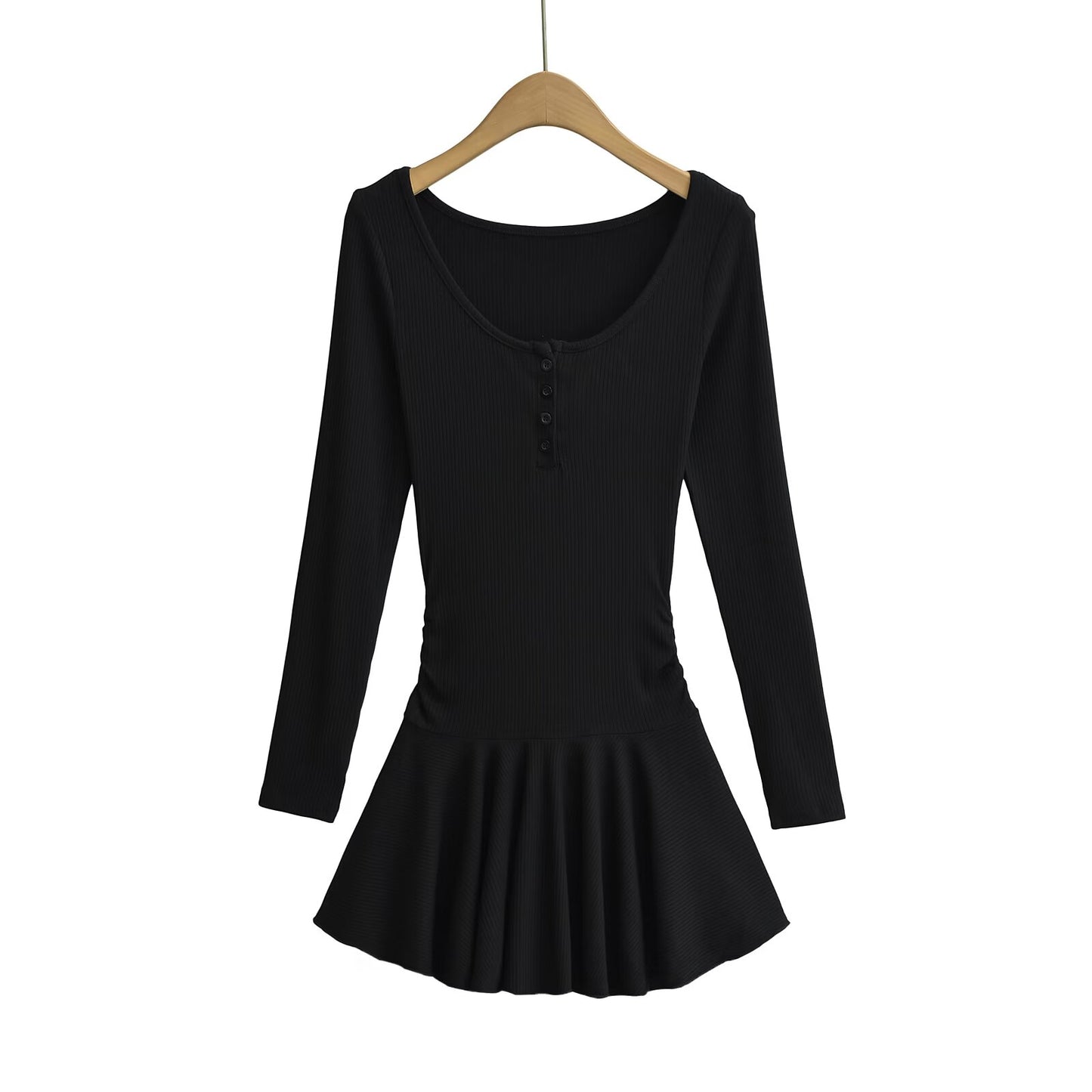 KP0188 Women's 2025 New Fashion Long Sleeve Knitted Dress