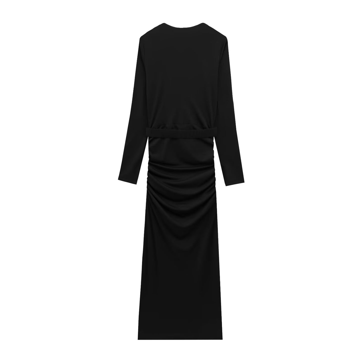 KP0081 Women 2025 New Fashion Embellished Belt Dress