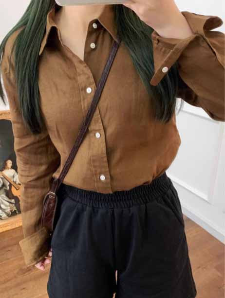 Women's New Fashion Embroidered Linen Long-sleeved Casual Shirt Loose Niche Sunscreen Shirt