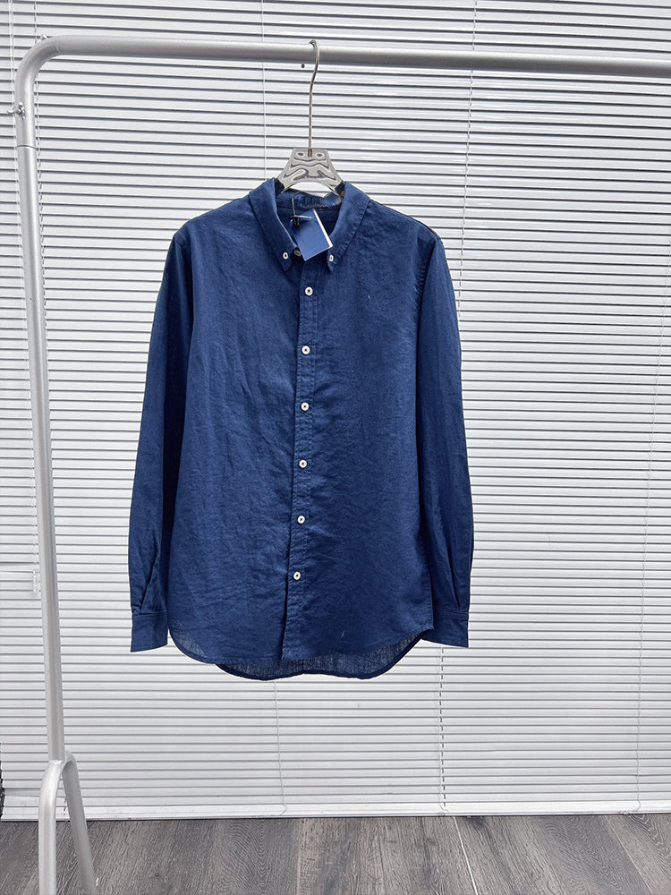 Women's New Fashion Casual Joker Linen Cotton Loose Long-sleeved Shirt Jacket Sun Shirt Long-sleeved Shirt