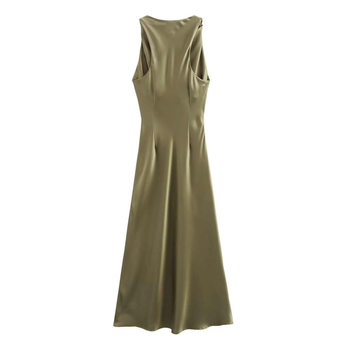 KP0039 Women's new chic Fashion Midi Dress Vintage Sleeveless Tie-up Straps Female Dresses Mujer women's