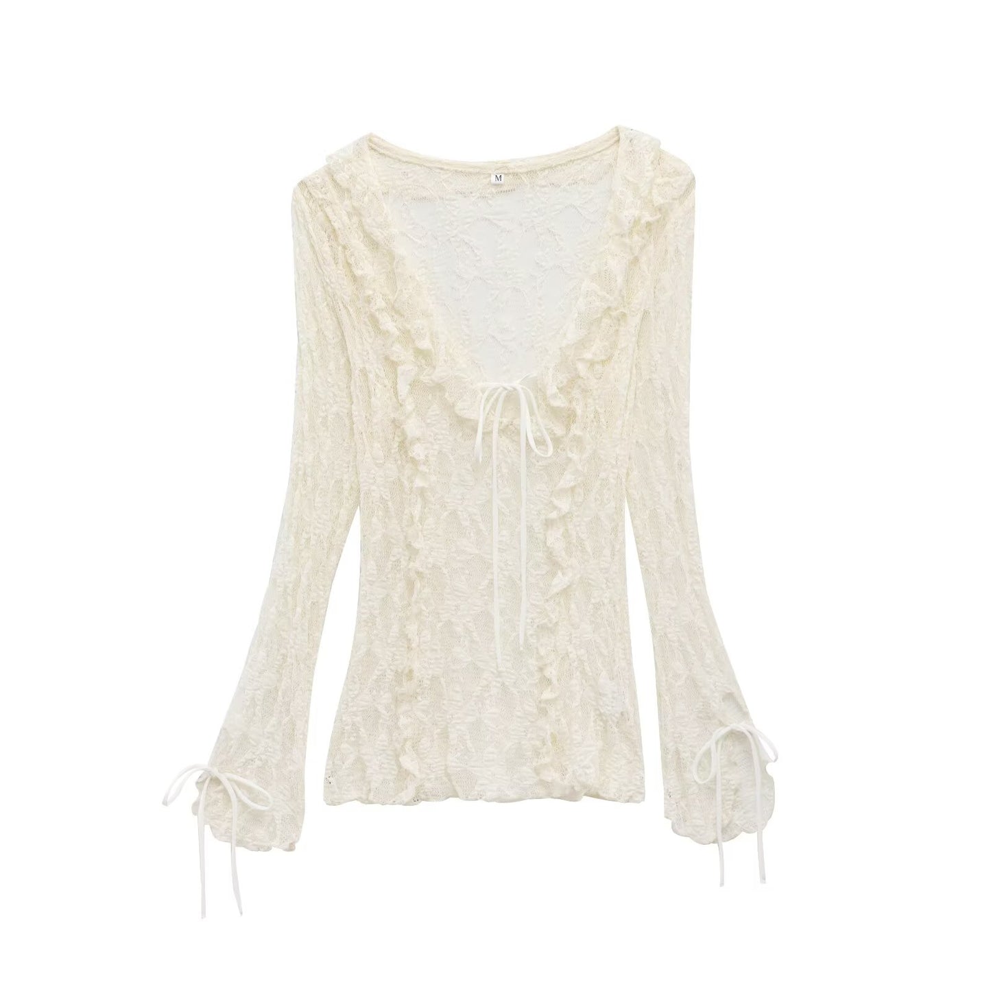 KP0100 Women 2025 New Fashion Layered Lace Top