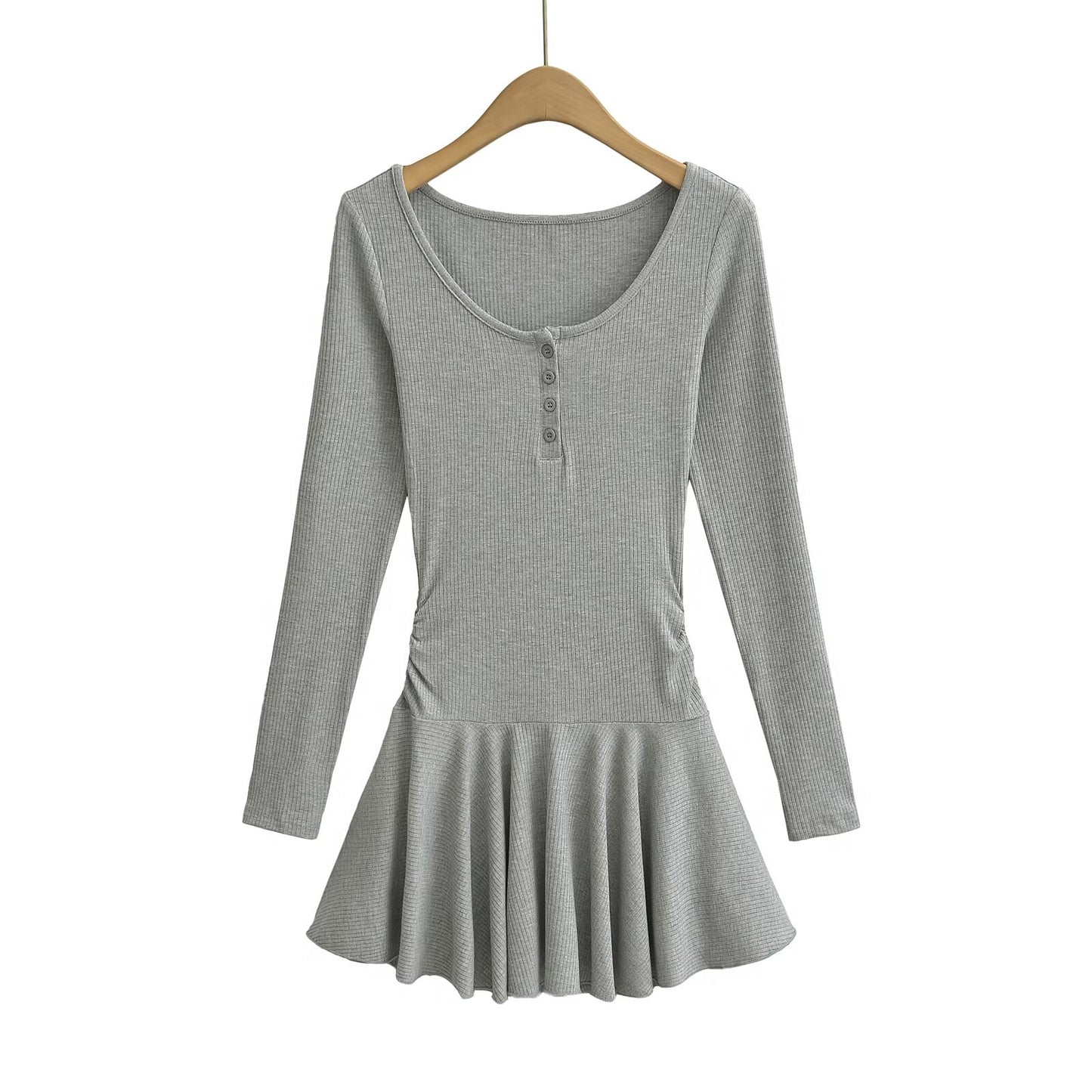 KP0187 Women's 2025 New Fashion Long-sleeved Two-piece Dress