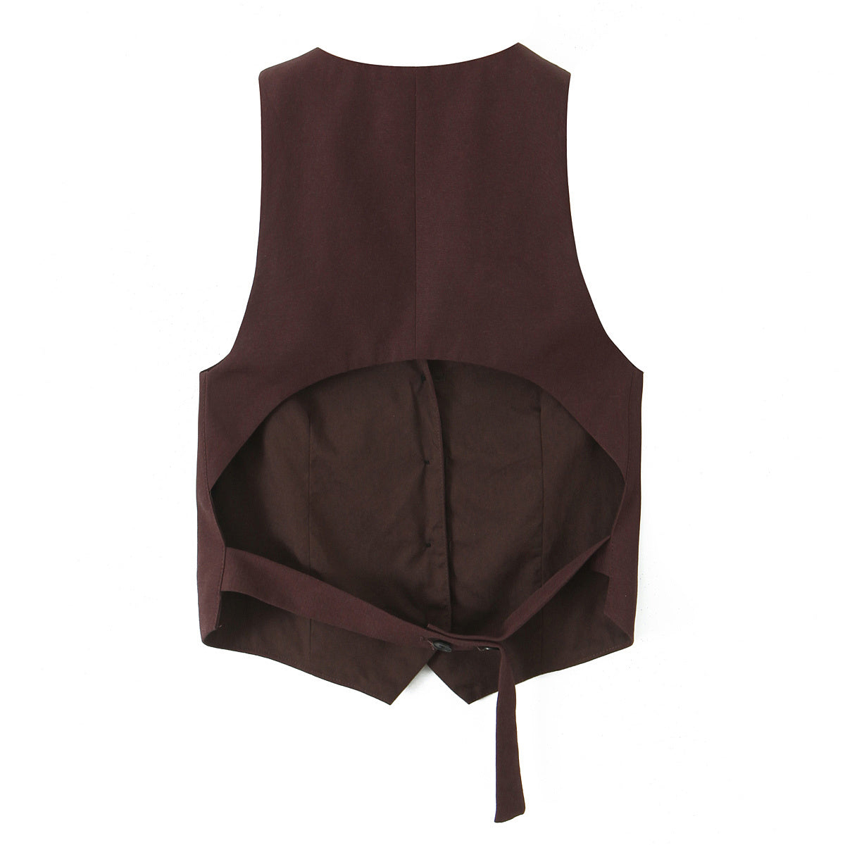 KP0103 Women 2025 New Fashion Back Opening Design Vest