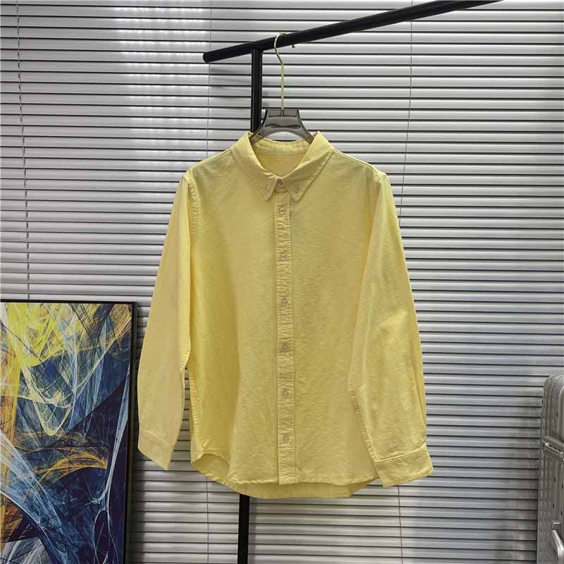 New Joker Embroidered Oxford Shirt for Men and Women Old Qian Feng Business Casual Cotton Shirt