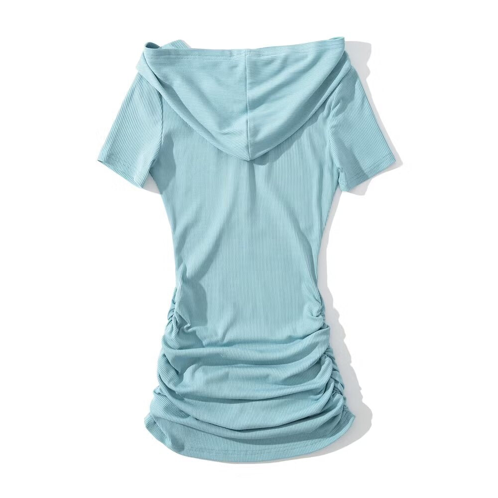 KP0226 Women's 2025 New Fashion Button Bag Hip Dress
