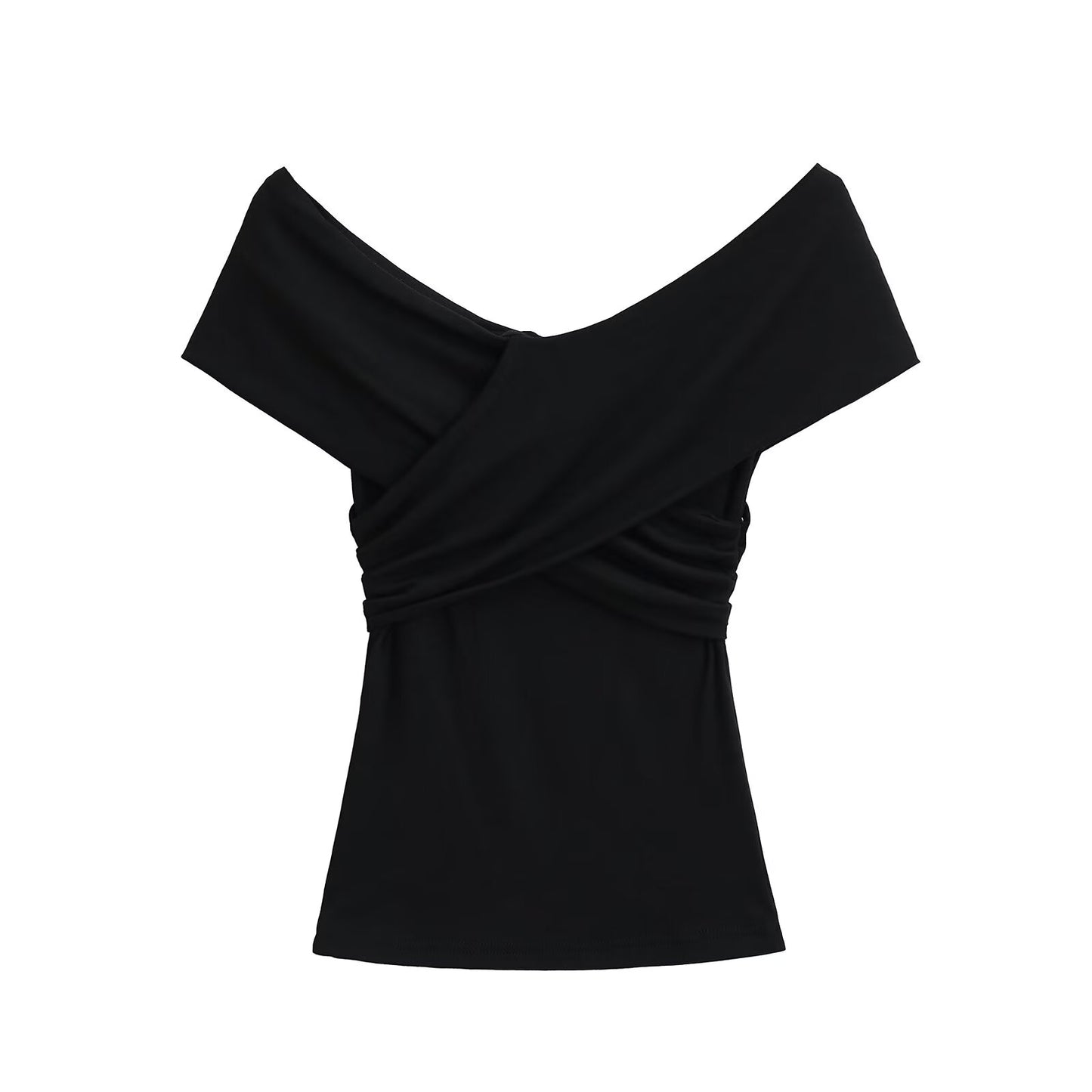 KP0142 women's 2025 new fashion double-layer short-sleeved T-shirt