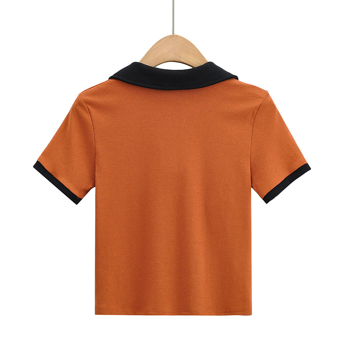 KP0217 Women's 2025 New Fashion POLO Neck T-shirt
