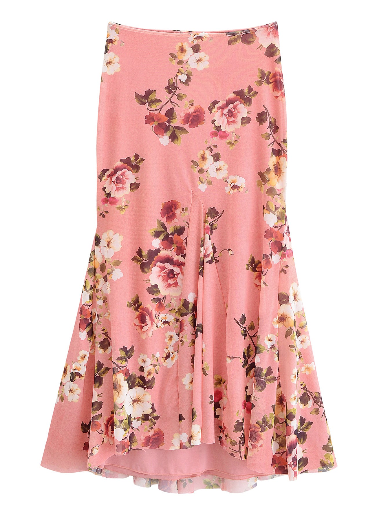 KP0121 Women 2025 New Fashion Silk Screen Printed Long Skirt
