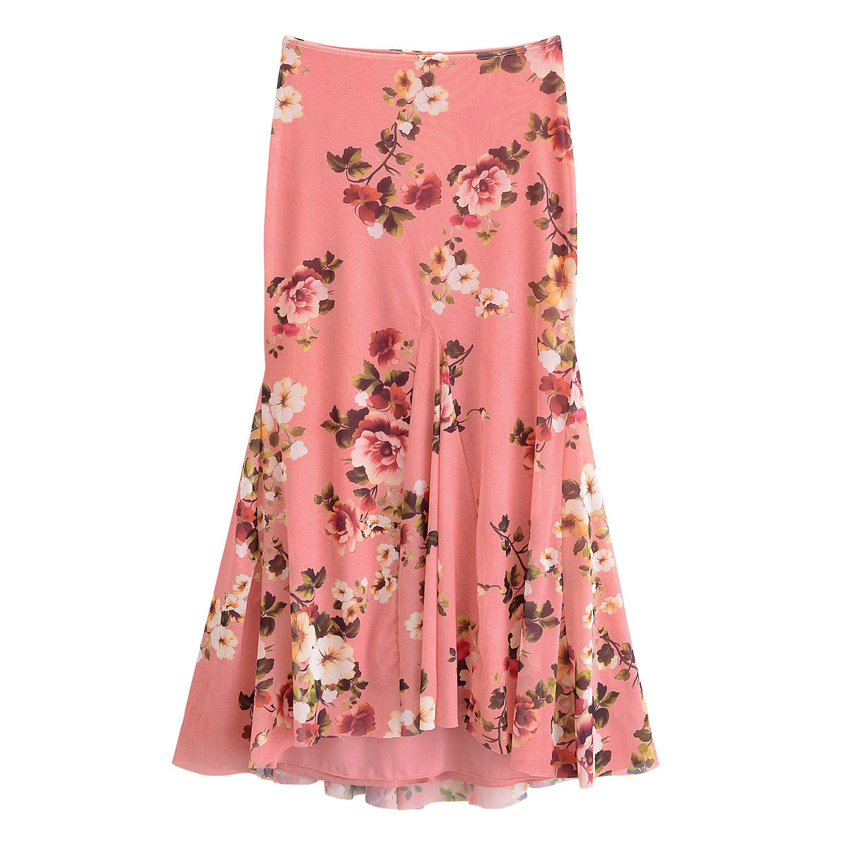KP0121 Women 2025 New Fashion Silk Screen Printed Long Skirt