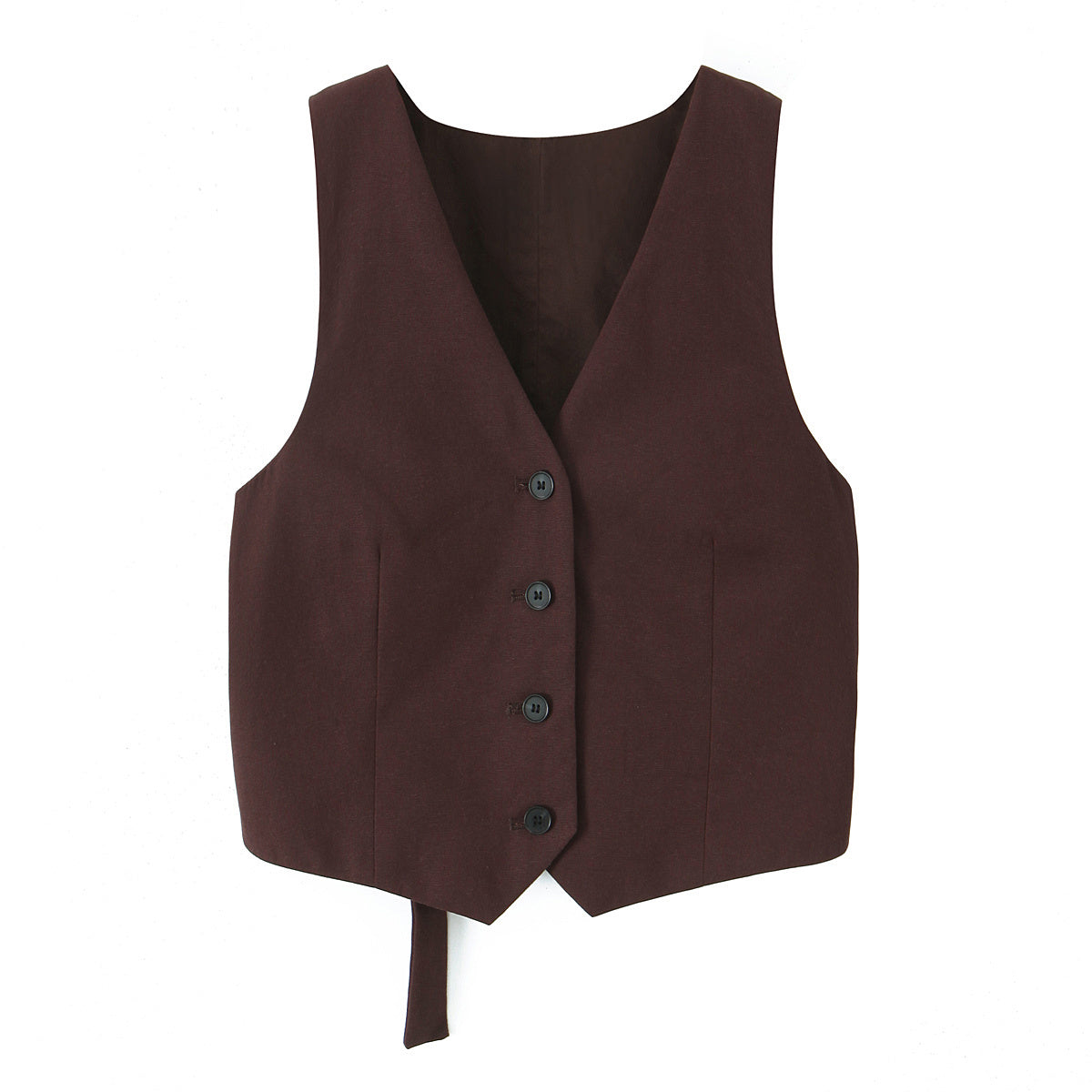 KP0103 Women 2025 New Fashion Back Opening Design Vest