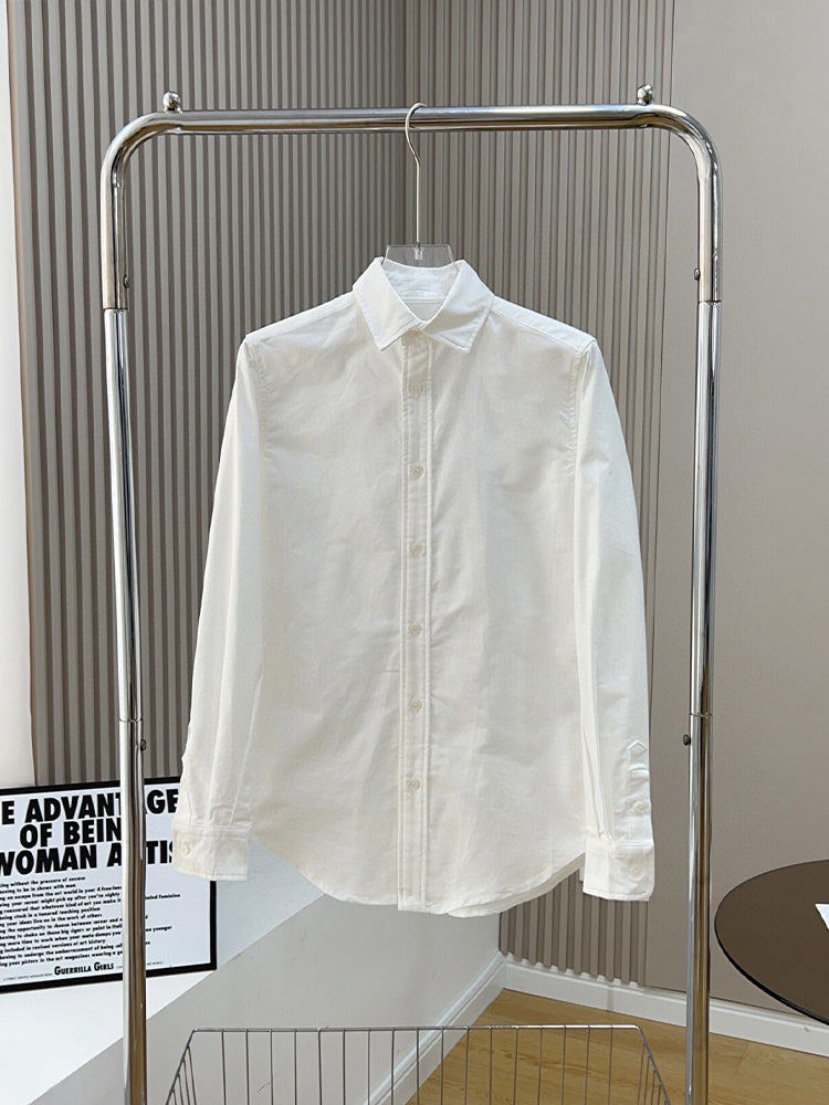 Women's New Fashion Casual Joker Loose Version Multi-color Stripes and Solid Color Long-sleeved Blouse