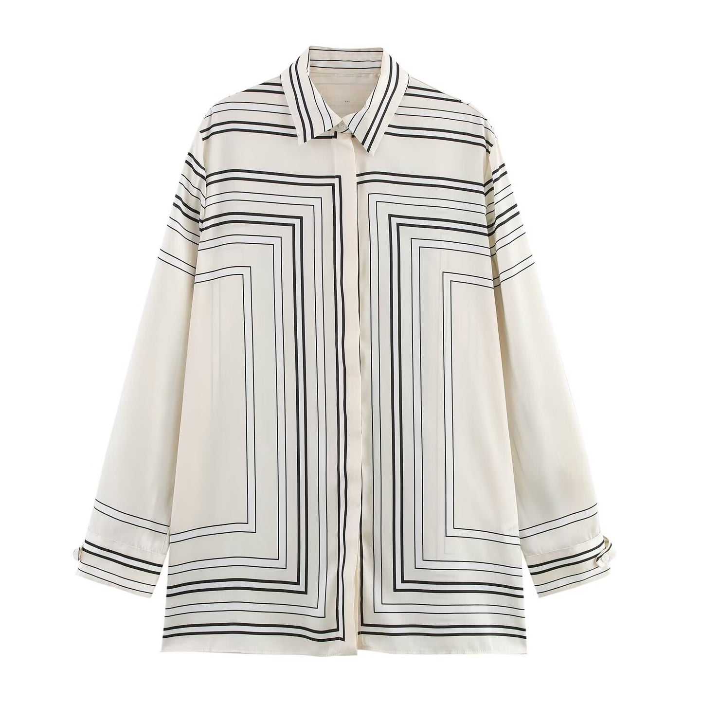 KP0106 Women 2025 New Fashion Printed Shirt