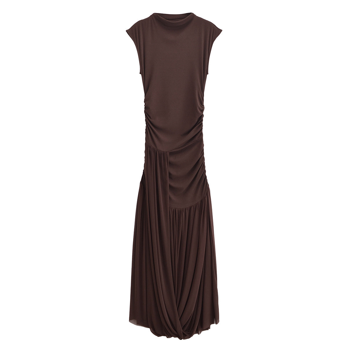KP0066 Women 2025 New Fashion Tulle Panel Dress