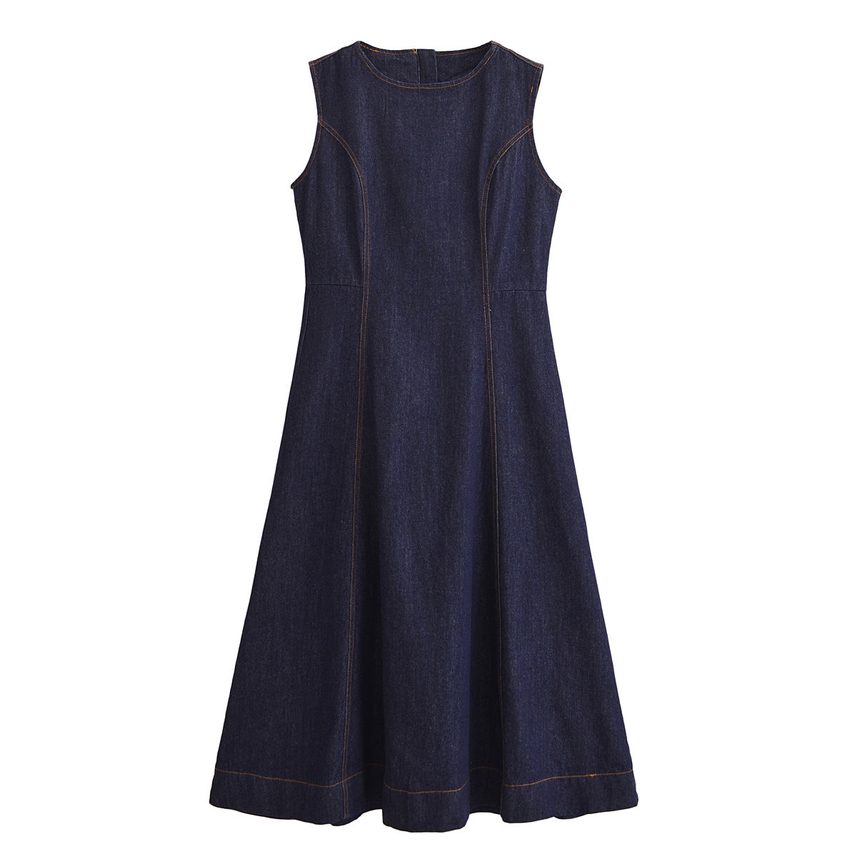 KP0070 Women 2025 New Fashion Denim Midi Dress