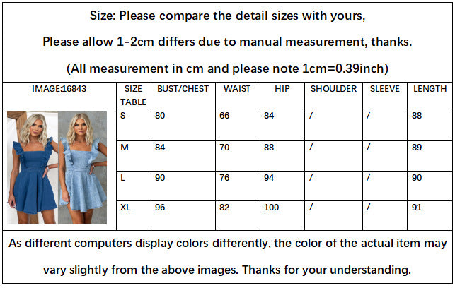 Women's New Fashion Joker Flying Sleeves Strapless Denim Dress