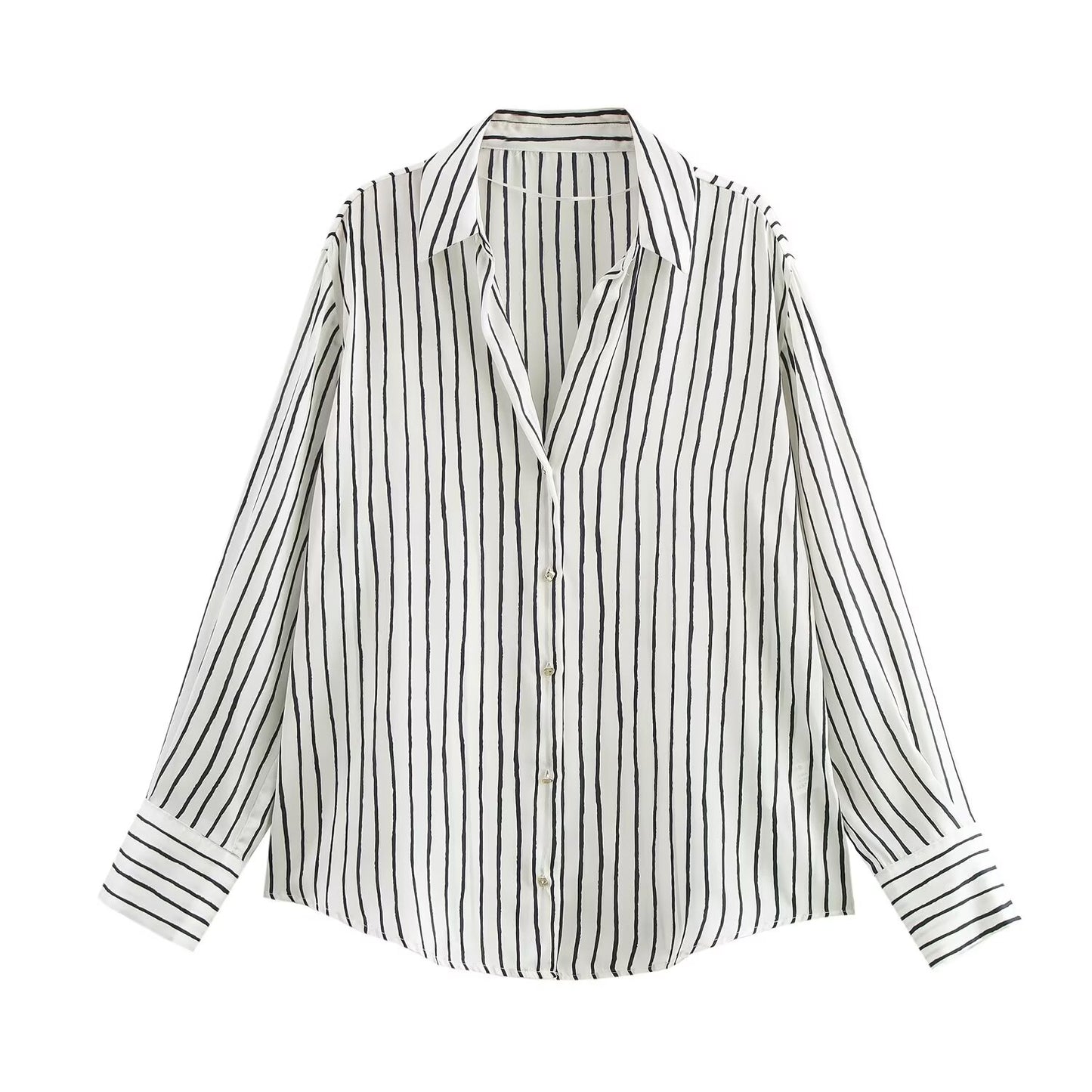 KP0098 Women 2025 New Fashion Satin Shirt
