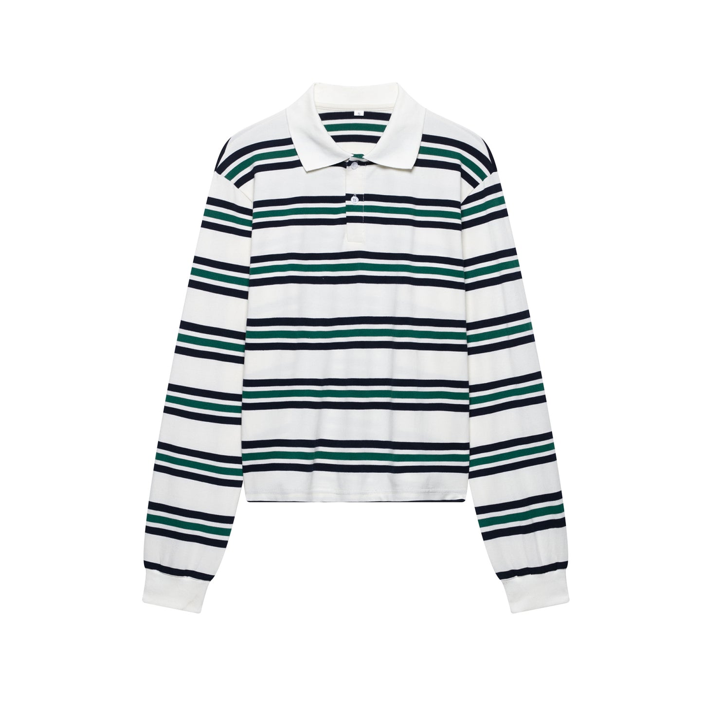 KP0166 Women's 2025 New Fashion Striped Long Sleeve Contrast Color Top