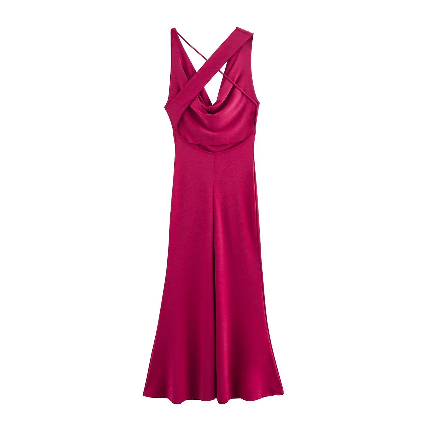 KP0004 Women's new chic Fashion Midi Dress Vintage Elastic Smocked Tie Straps Female Dresses robe Mujer
