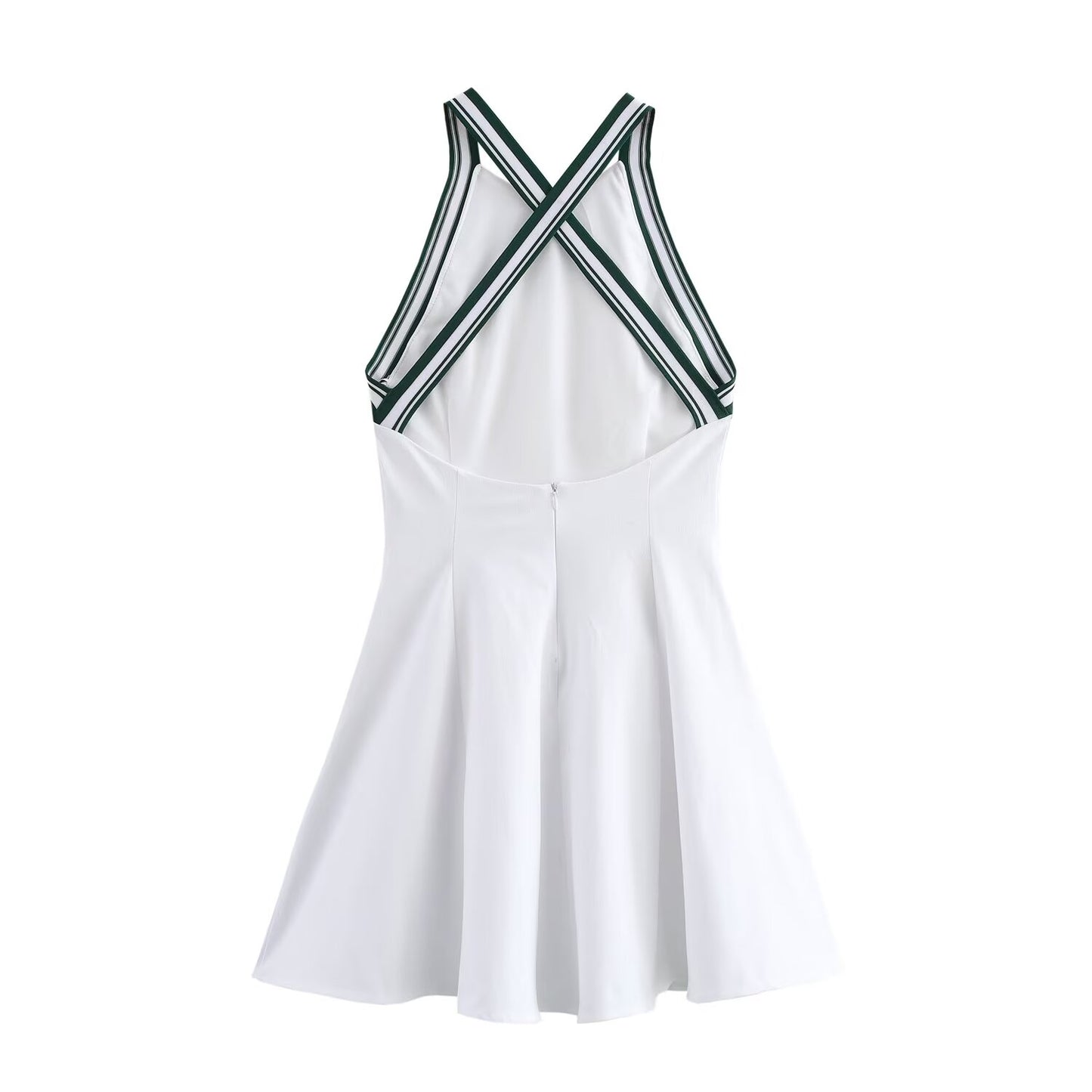 KP0008 Women's new chic Fashion Casual Joker Neck Short Sleeveless Dress Retro Women's chic dress women's