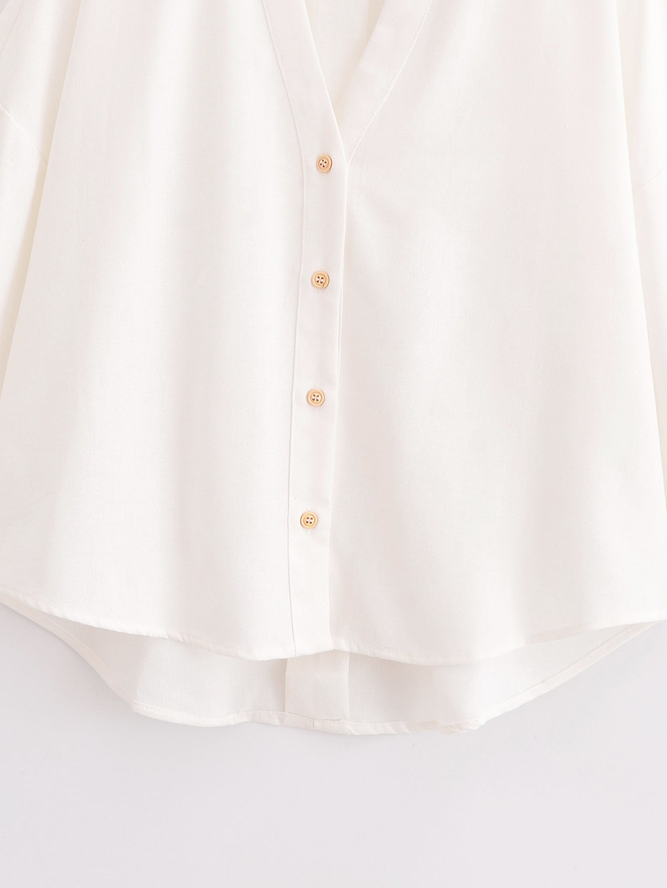 KP0067 Women 2025 New Fashion Linen Half Sleeve Shirt