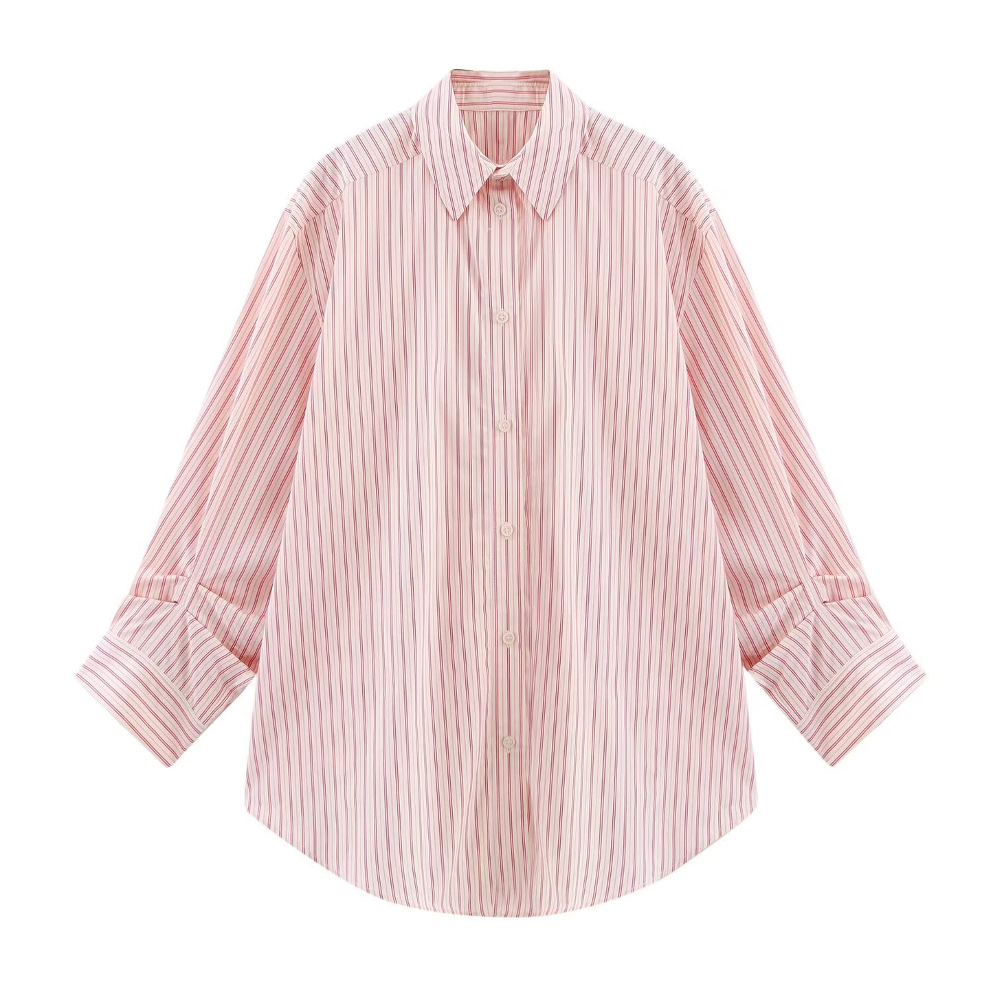 KP0108 Women 2025 New Fashion Striped Shirt