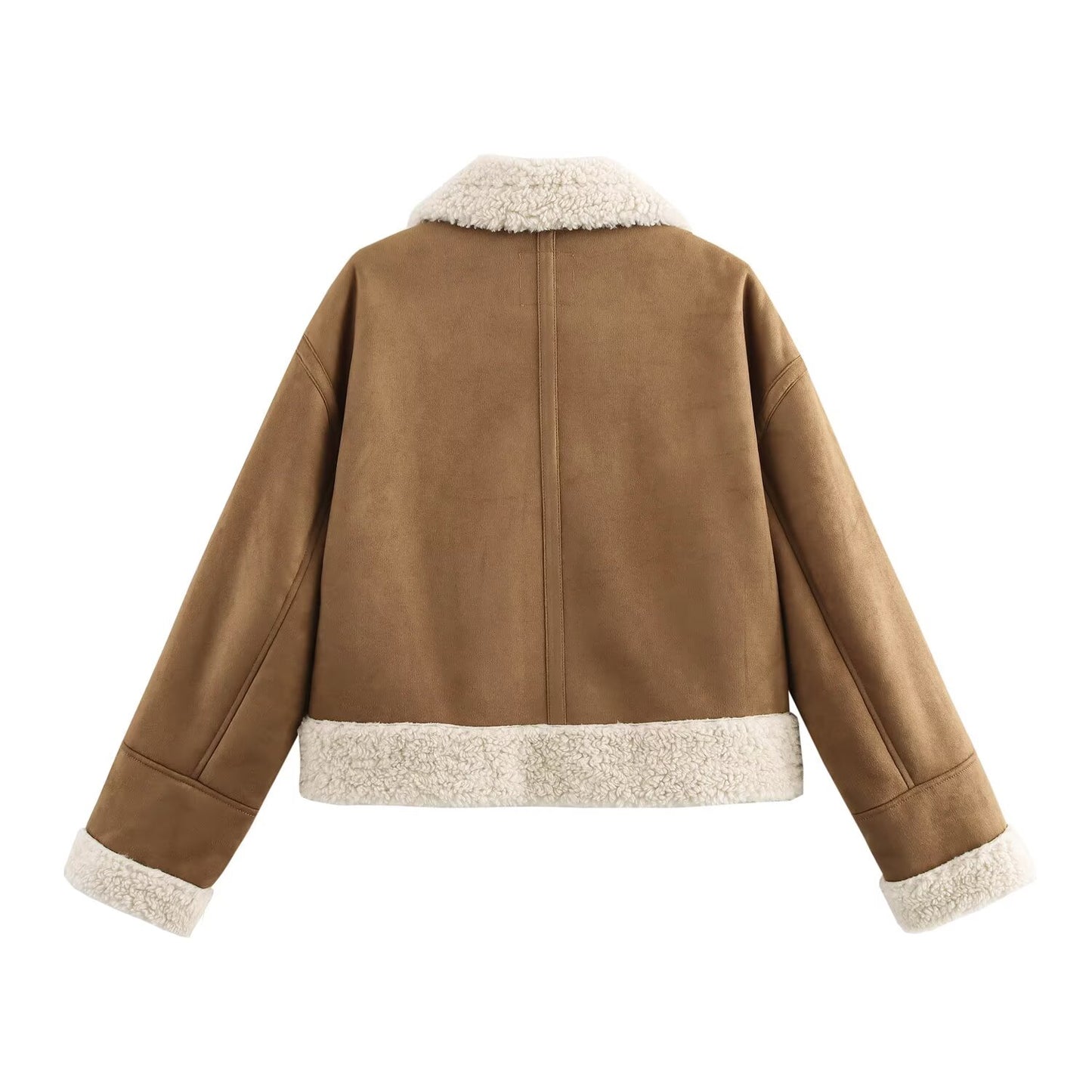 KP0119 Women 2025 New Fashion Zipper Double-sided Jacket