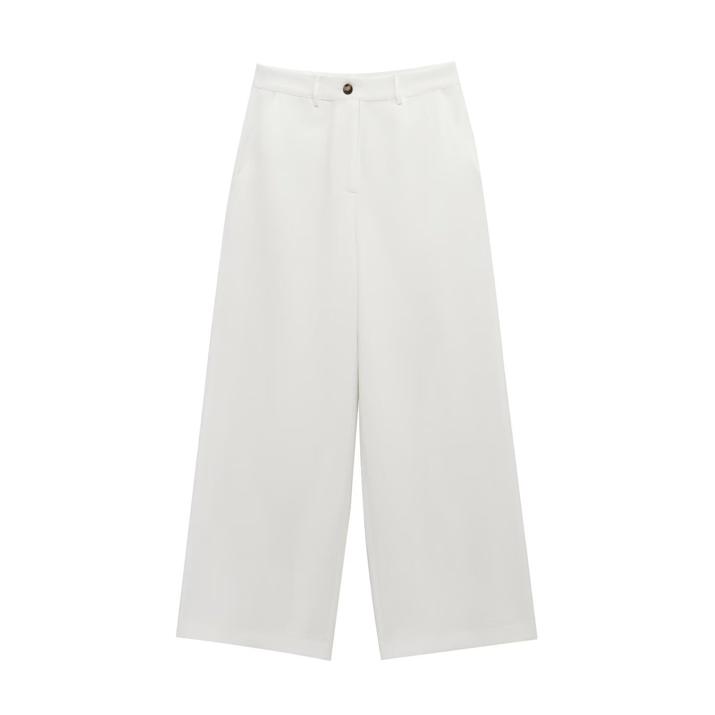 KP0084 Women 2025 New Fashion Fashion Casual Linen Blend Wide Leg Pants