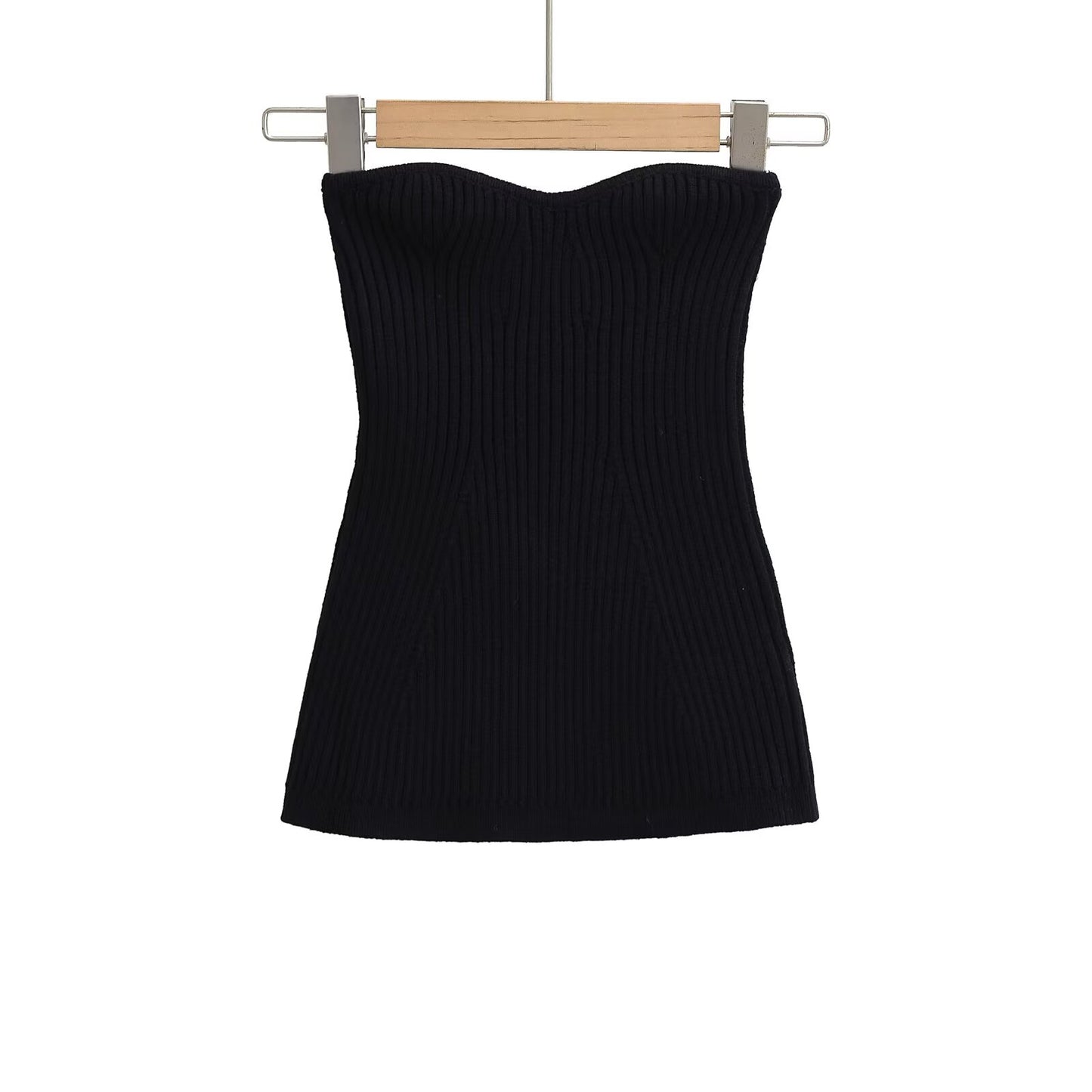 KP0159 Women's 2025 New Fashion Encryption Knitted Tube Top Vest