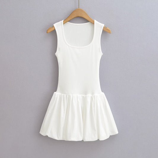 KP0211 Women's 2025 New Fashion Vest Mini Dress