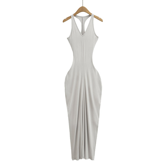 KP0207 Women's 2025 New Fashion Neck Long Dress