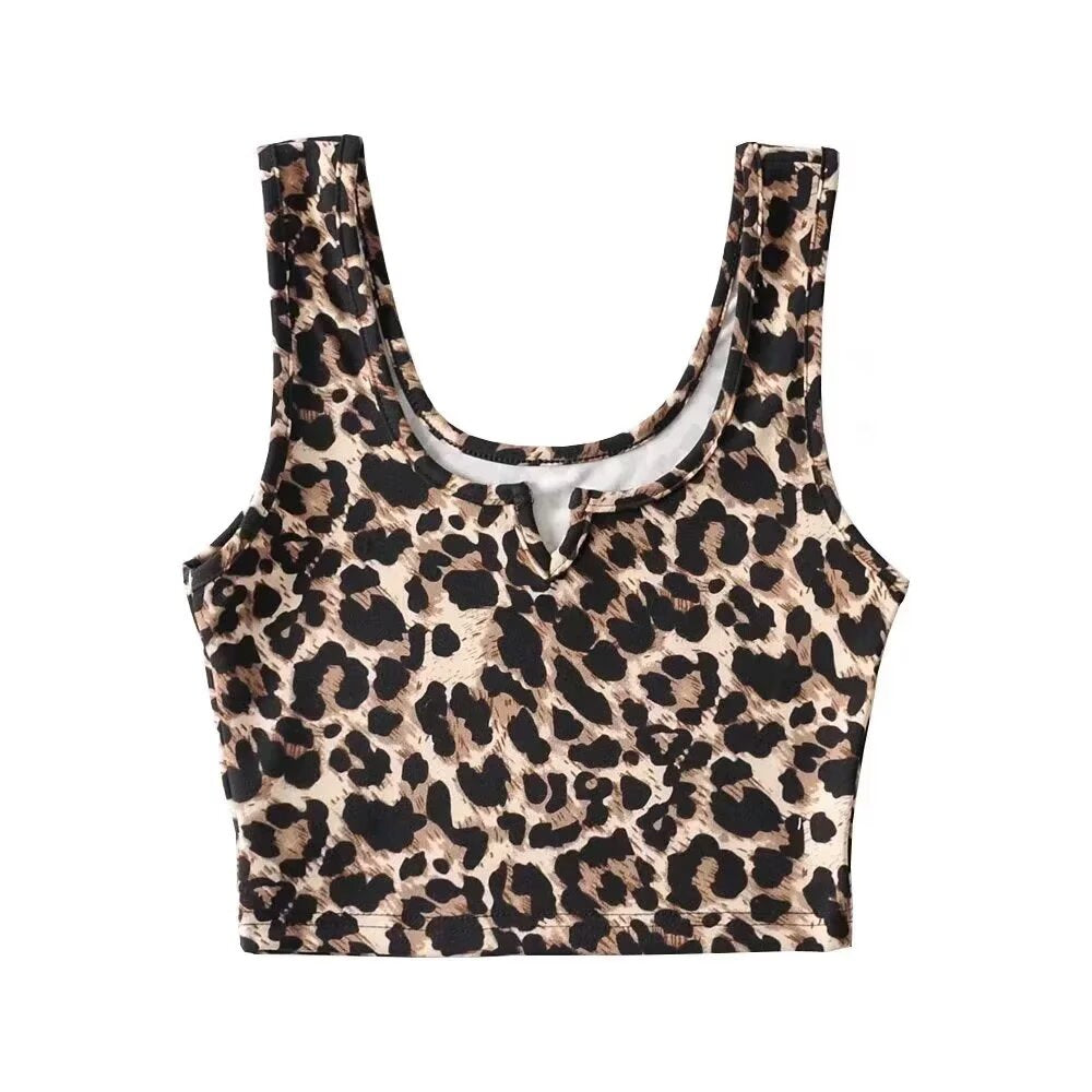 KP0180 Women's 2025 New Fashion Ultra-short Sleeveless Vest