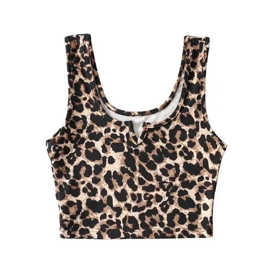 KP0180 Women's 2025 New Fashion Ultra-short Sleeveless Vest