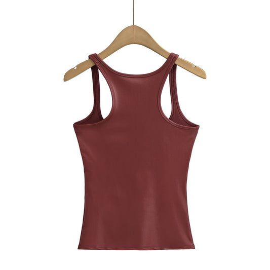 KP0202 Women's 2025 New Fashion U-neck Suspender Women's Vest