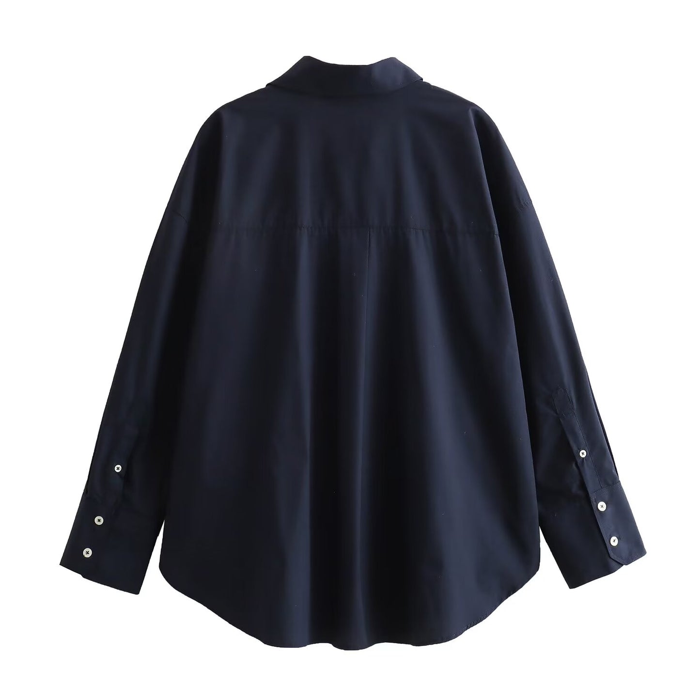 KP0007 Women's new chic Fashion Joker temperament Poplin blouses retro long sleeve button blouses Blusas chic tops women's 