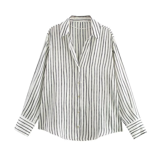KP0098 Women 2025 New Fashion Satin Shirt 