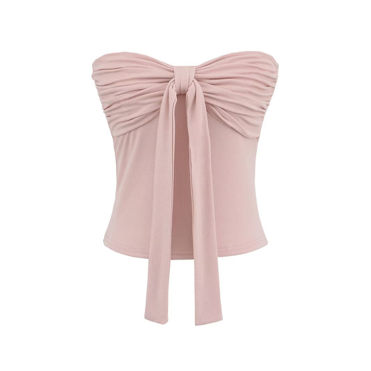 KP0144 Women's 2025 New Fashion Tube Top Neck Strap Halter Vest