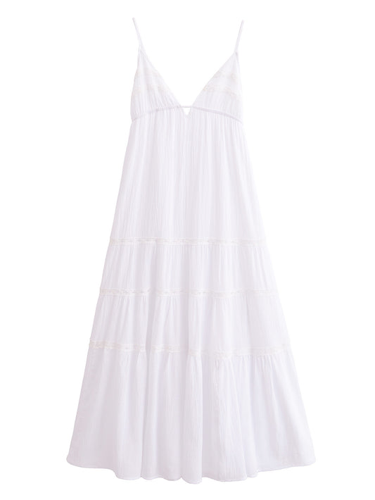 KP0064 Women 2025 New Fashion Embroidered Lace Dress 