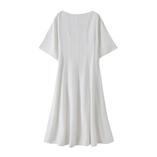 KP0057  New Chic Fashion Floral Print With Belt Midi Dress Vintage V Neck With Lining Side Zipper Slit Female Dresses robe Mujer