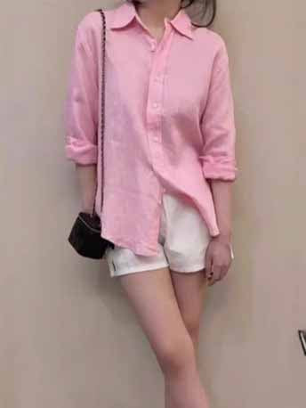 Women's New Fashion Embroidered Linen Long-sleeved Casual Shirt Loose Niche Sunscreen Shirt