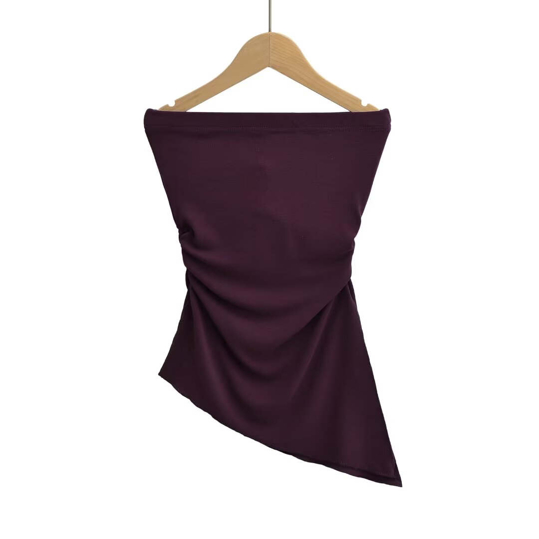 KP0140 Women's 2025 new fashion tube top vest