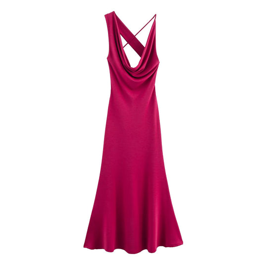 KP0004 Women's new chic Fashion Midi Dress Vintage Elastic Smocked Tie Straps Female Dresses robe Mujer