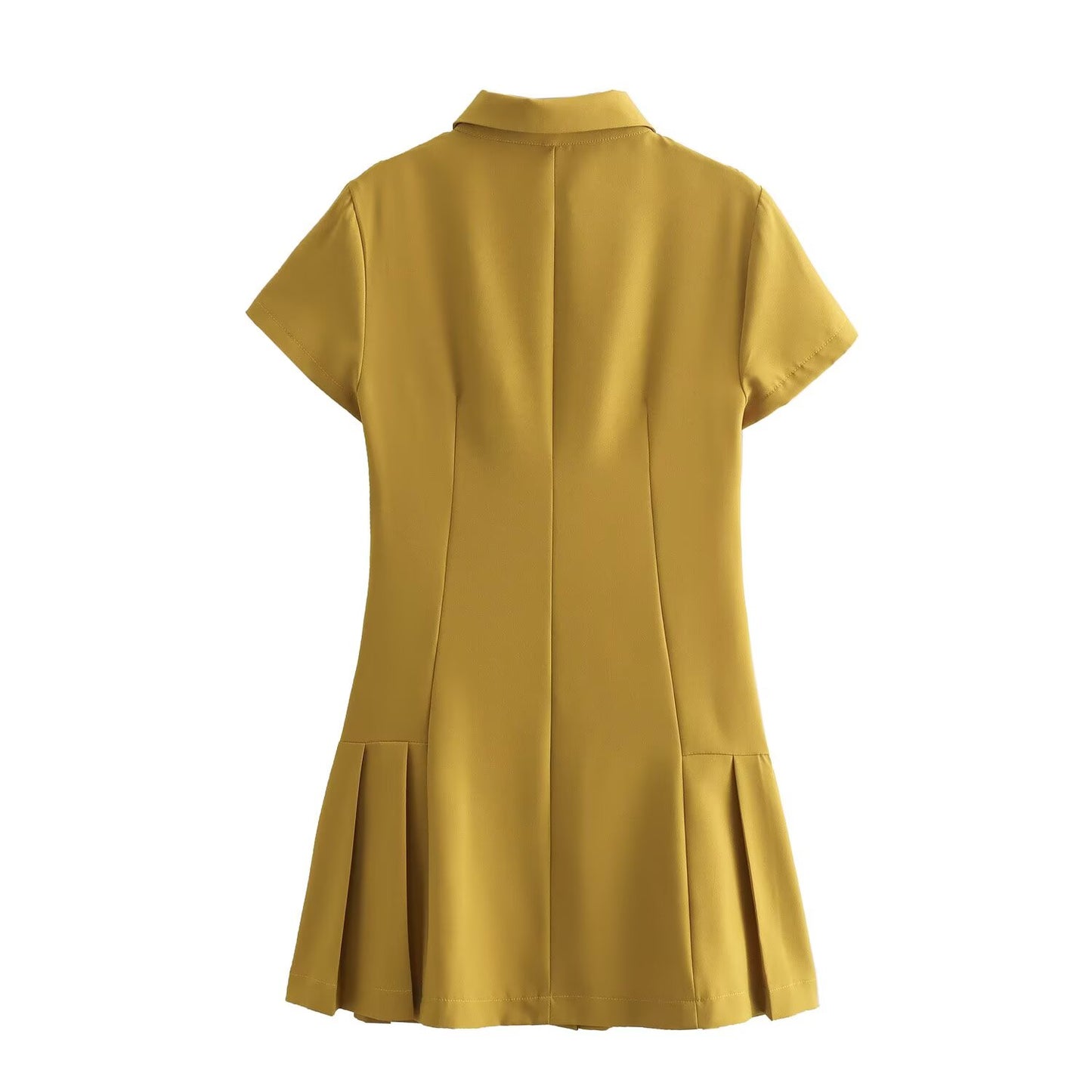 KP0082 Women 2025 New Fashion Shirt Style Mini Dress 