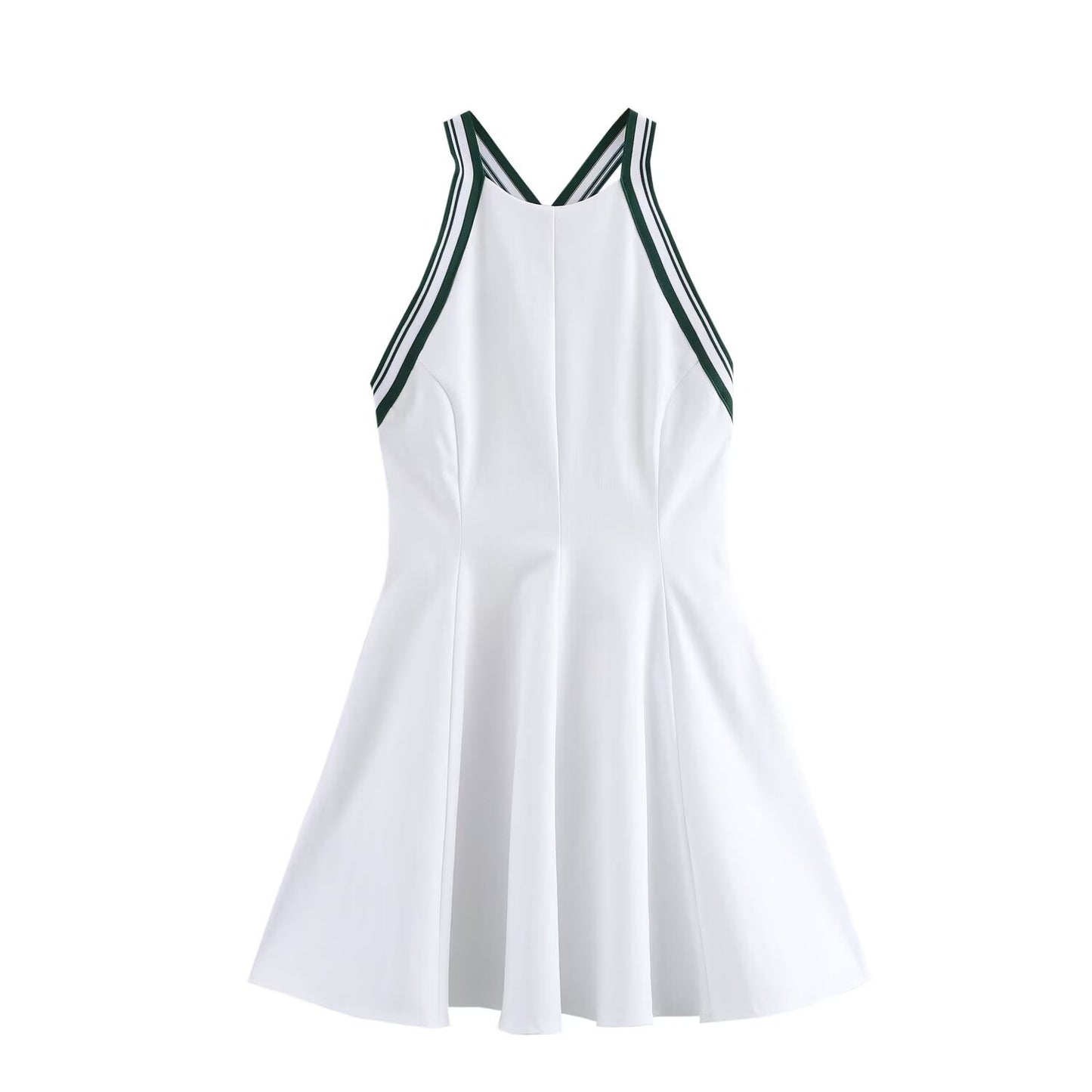 KP0008 Women's new chic Fashion Casual Joker Neck Short Sleeveless Dress Retro Women's chic dress women's